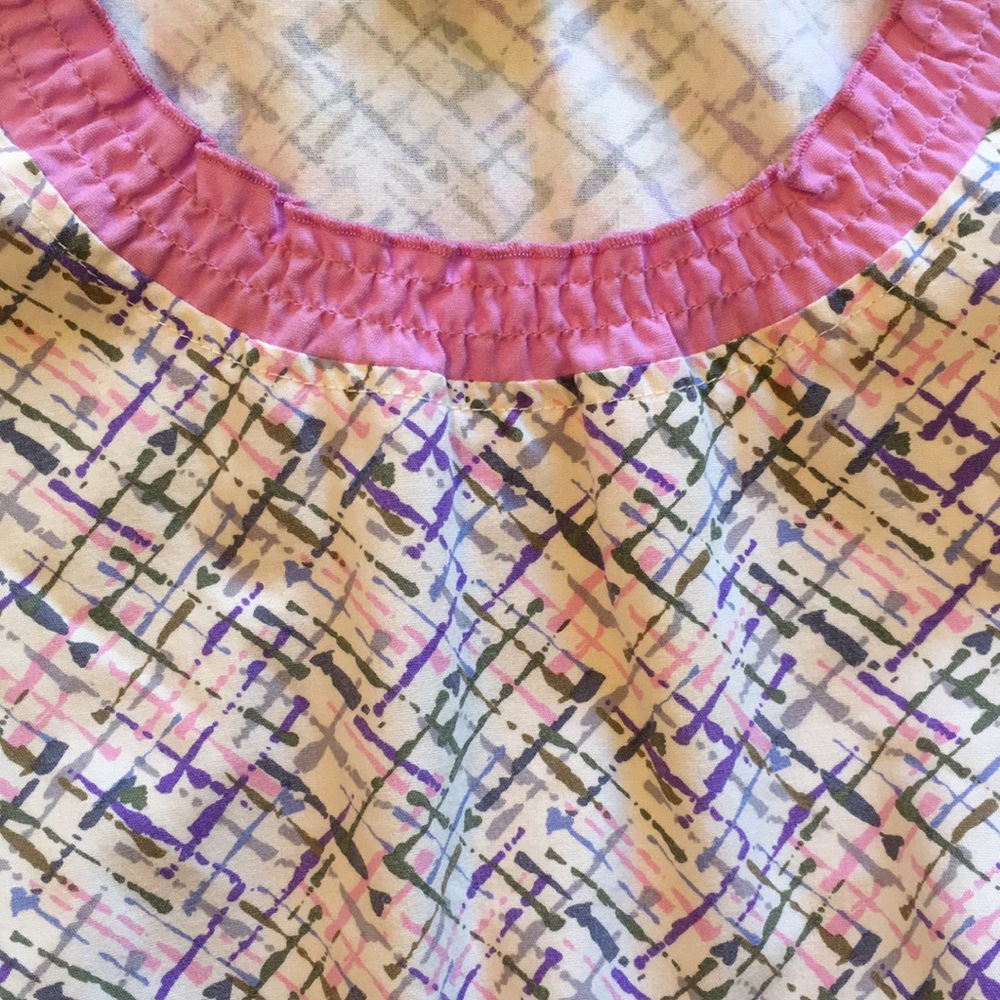 Dickies Painted Crosshatch Scrub Top Size Small - Picture 3 of 3